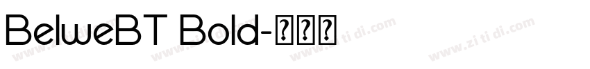BelweBT Bold字体转换